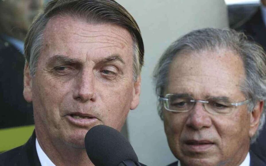 Presidente Jair Bolsonaro e o ministro da Economia Paulo Guedes
