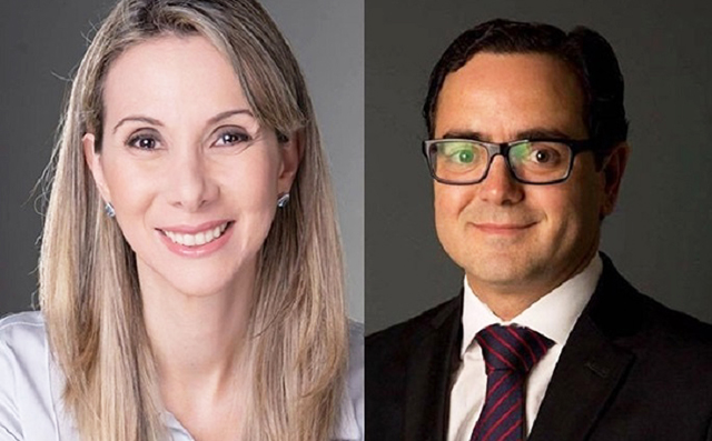 Os candidatos a presidência da OAB/MS, Rachel Magrini e Bitto Pereira