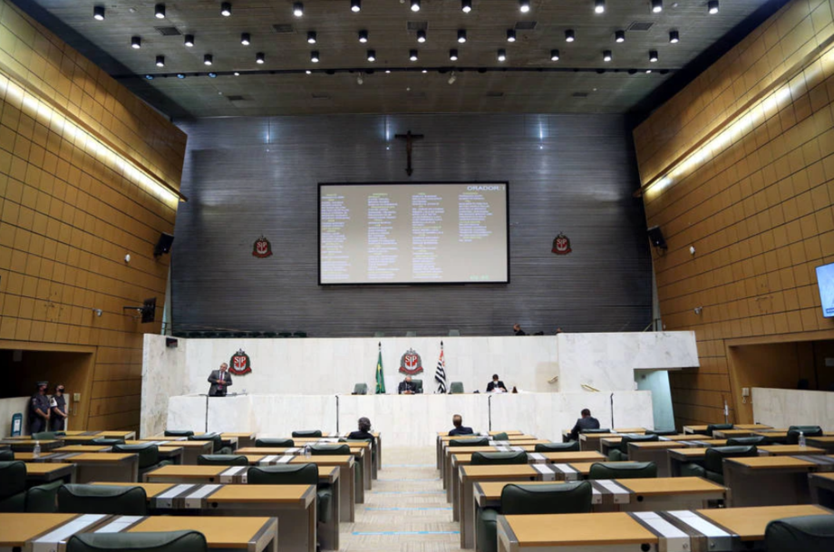 O plenário da Assembleia Legislativa de São Paulo, na zona sul da capital