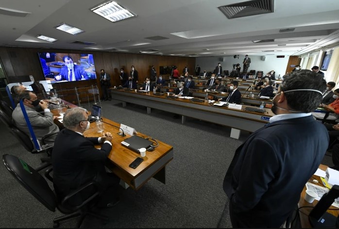 Sessão da CPI da Covid no Senado