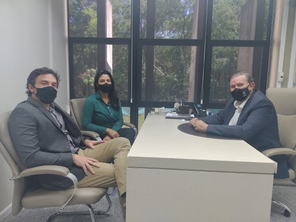 Visita ao deputado Eduardo Rocha