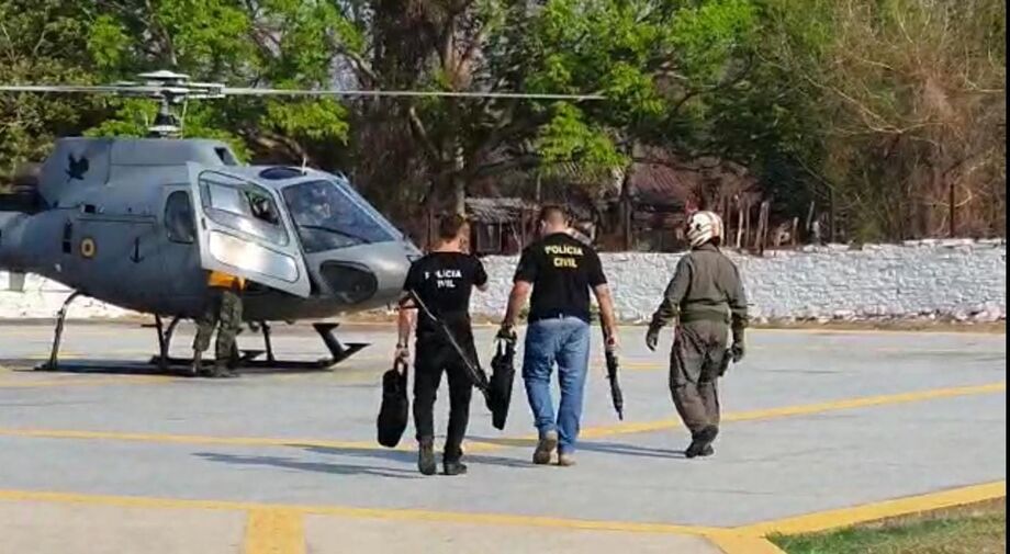 Aeronave resgatou a mulher