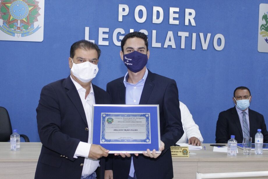 Senador Nelsinho Trad recebe título de cidadão jaraguariense