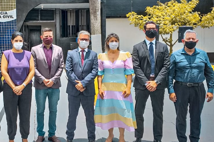 Deputado Antonio Vaz durante a inauguração