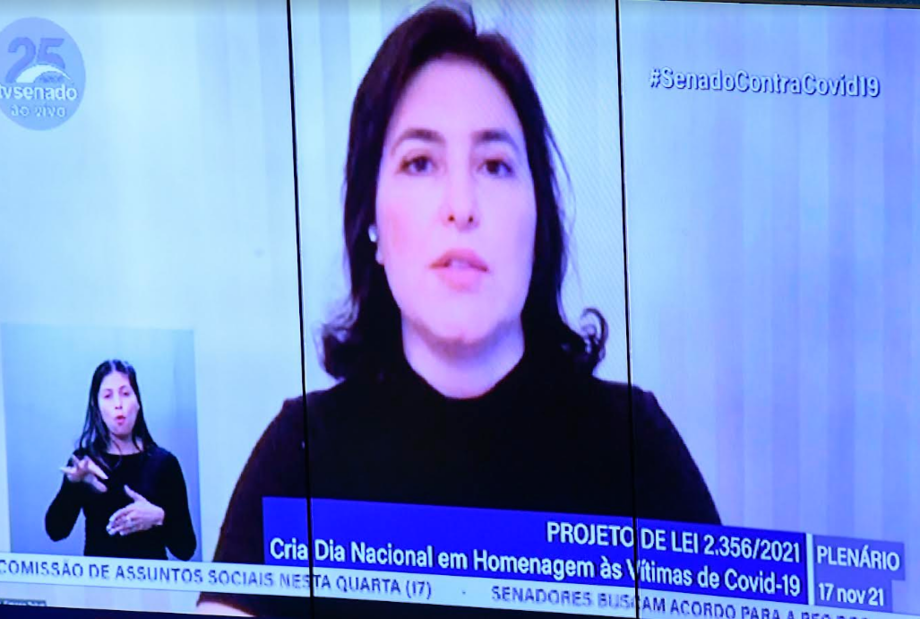A senadora Simone