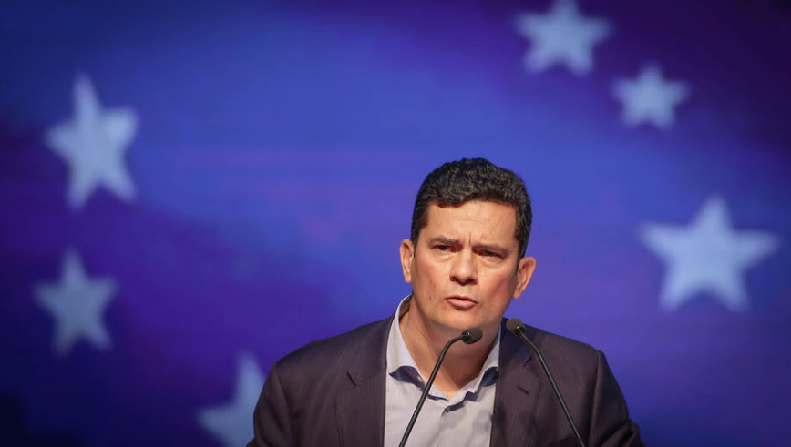 Moro, durante ato de filiação ao Podemos; ex-juiz elege Economia como uma das principais bandeiras
