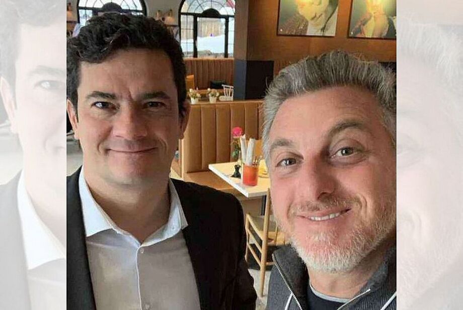 Sergio Moro e o apresentador Huck