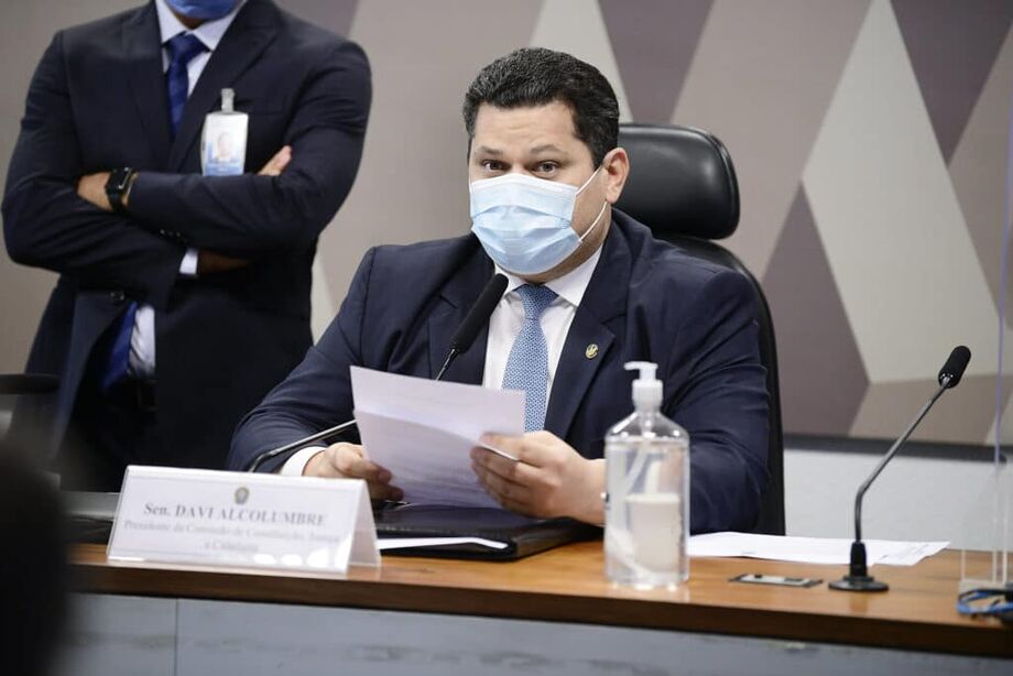 O presidente da CCJ no Senado, Davi Alcolumbre