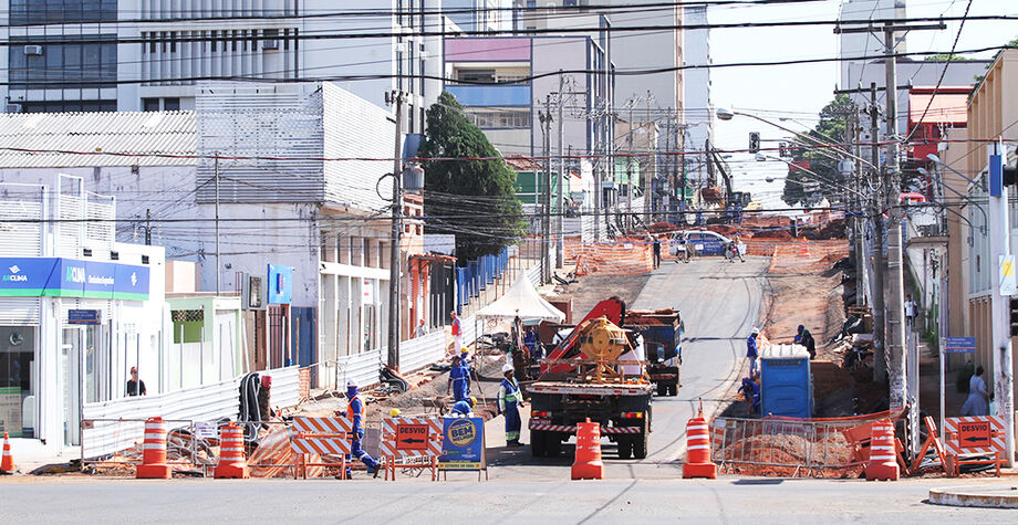 Obras no Centro