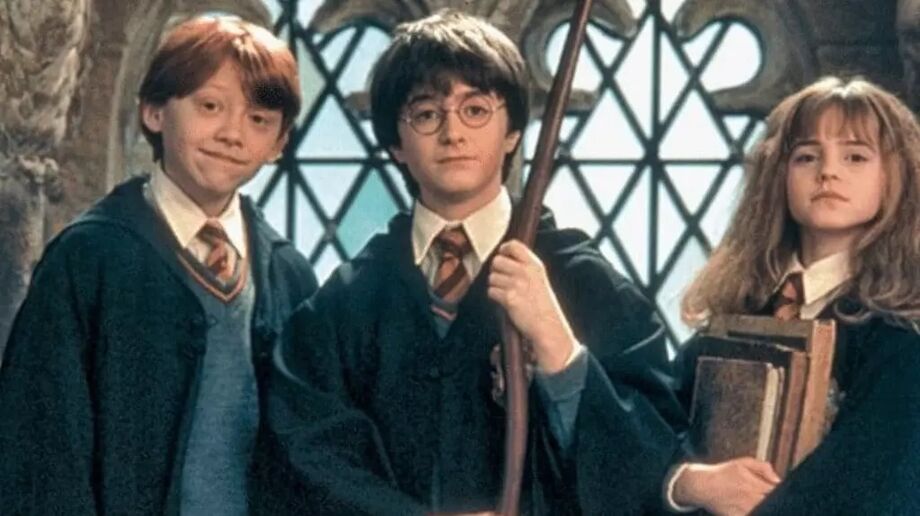 Rony Weasley, Harry Potter e Hermione Granger