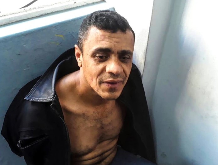 Adélio Bispo, após ser detido pela Polícia Militar no atentado contra o então candidato Jair Bolsonaro