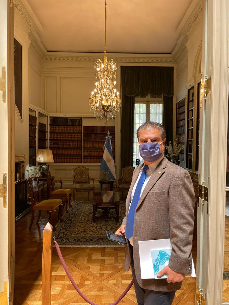 Senador Nelsinho Trad recebe liberação de recursos do Ministério da Agricultura na Argentina