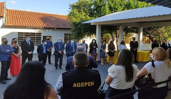 Inauguração do prédio da primeira Central Integrada de Alternativas Penais de MS