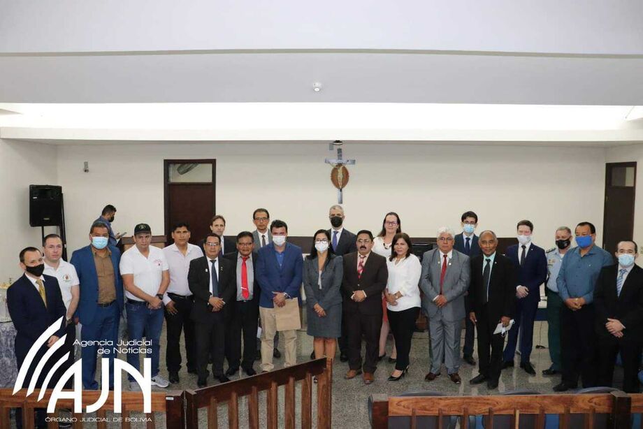 É a segunda vez que a magistrados da Corte Departamental de Santa Cruz visitaram o Fórum de Corumbá