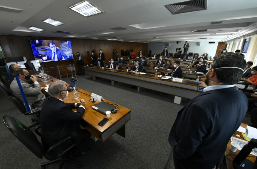 Sessão da CPI da Covid no Senado