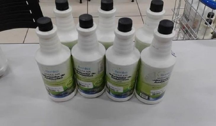 Entre os produtos recolhidos pelo Procon/MS estão unidades de limpadores, protetores de tecidos, odorizadores de ambientes, restaurador de brilho, sabonetes líquidos, lenços umedecidos e detergentes
