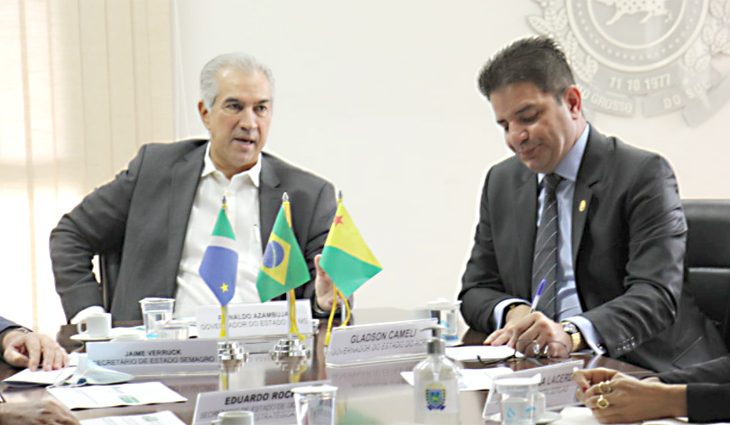 Reinaldo Azambuja compartilha modelo de gestão do MS com o governador do Acre