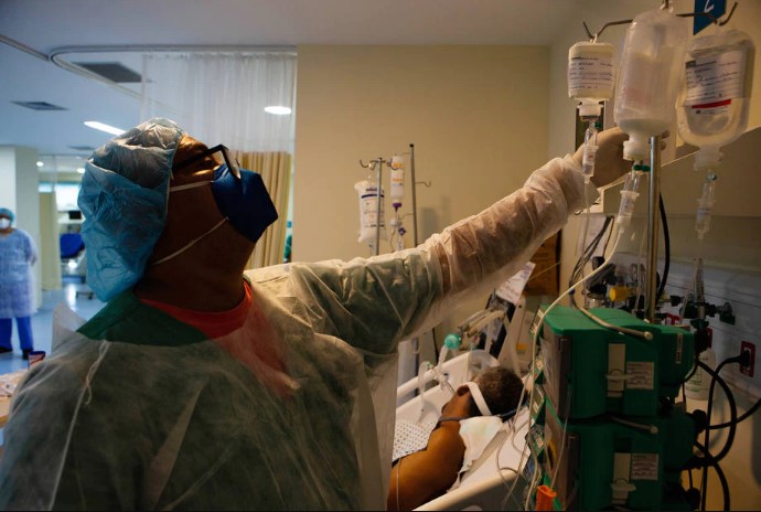 Leito de UTI de covid-19 em hospital carioca