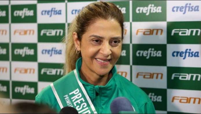 Leila Pereira toma posse da presidência do Palmeiras nesta quarta-feira. Ela é a primeira mulher na história a comandar o clube