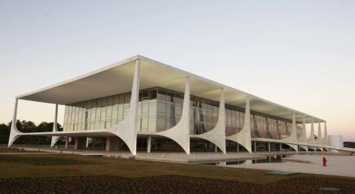 Vista geral do Palácio do Planalto, em Brasília