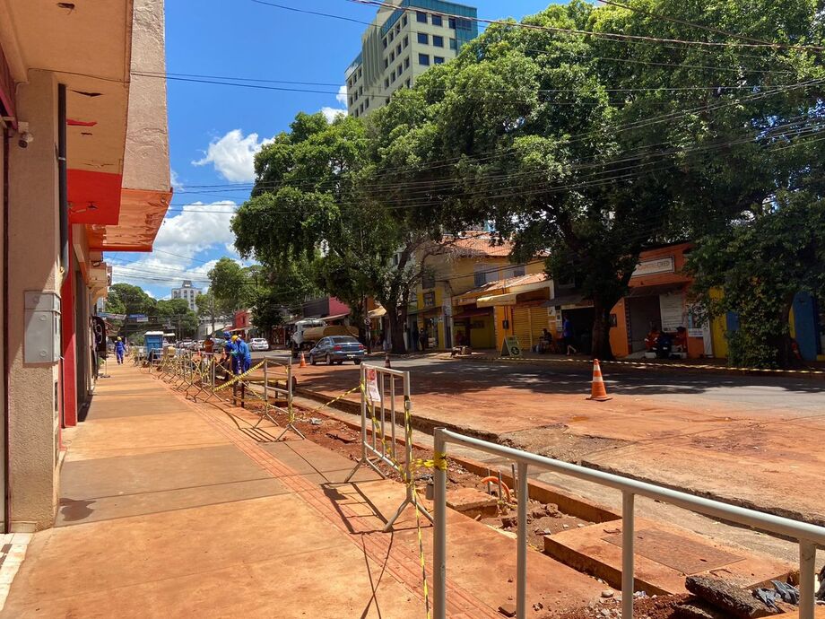 Revitalização na rua Rui Barbosa