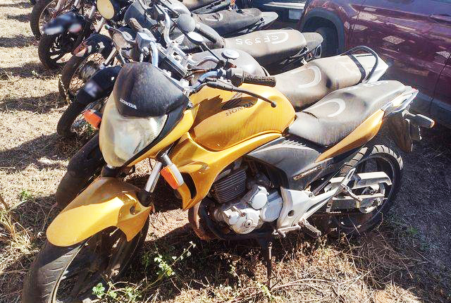 Motos disponíveis para o leilão