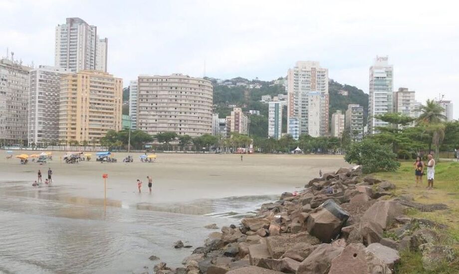 Praia em Santos