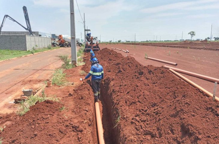 Empresa implantou, ao todo, 1.600 metros de rede coletora na região