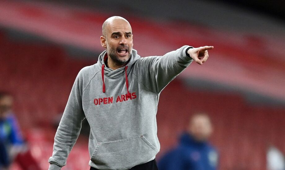 O técnico Guardiola