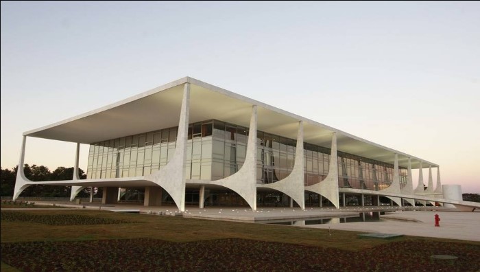 Vista geral do Palácio do Planalto, em Brasília