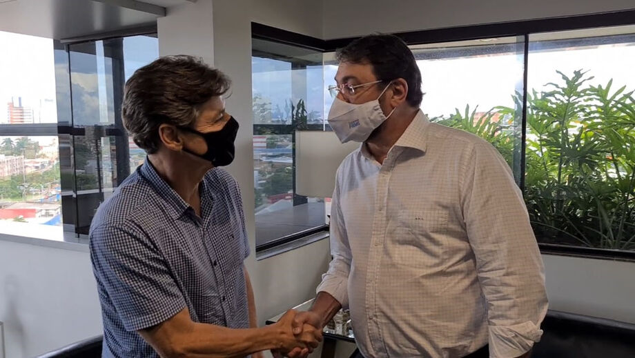 Sérgio Longen e o deputado estadual Paulo Duarte