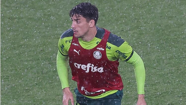O jogador do Palmeiras Joaquin Piquerez