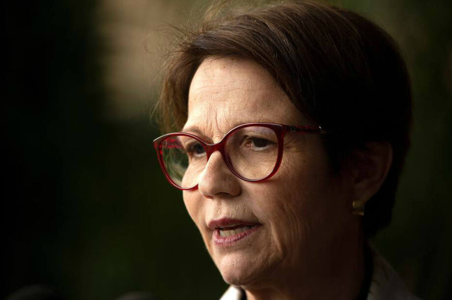 A Ministra da Agricultura, Tereza Cristina