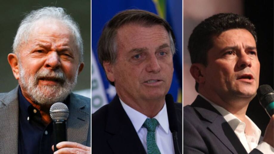 Pesquisa Ipespe em SP: Lula tem 34%; Bolsonaro, 26%; Moro, 11%.