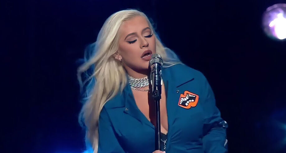 A cantora Christina Aguilera