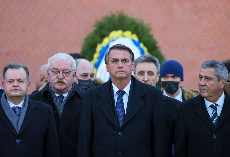 O presidente Jair Bolsonaro durante visita à Rússia
