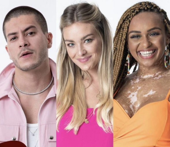 Arthur, Bárbara e Natália estão no paredão do 'Big Brother Brasil 22'