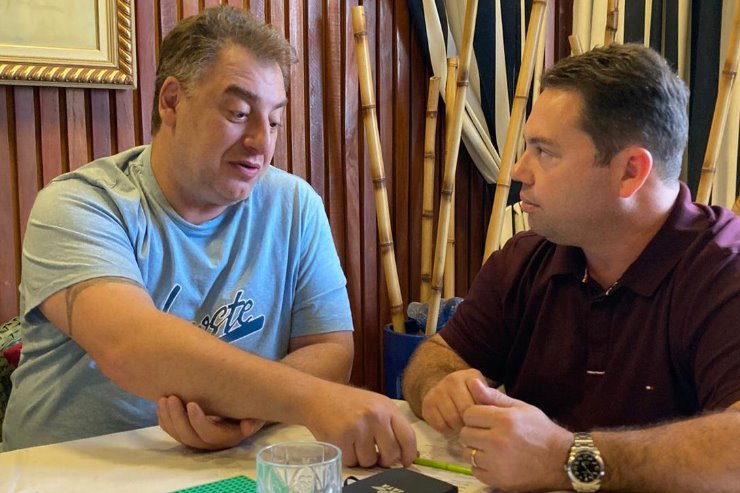 Deputado em Reunião com o Presidente Rodolfo Nogueira do PL.