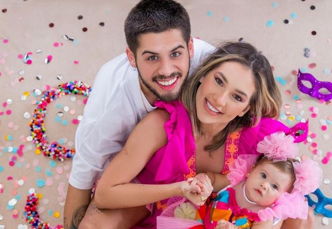 O casal Zé Felipe e Virginia