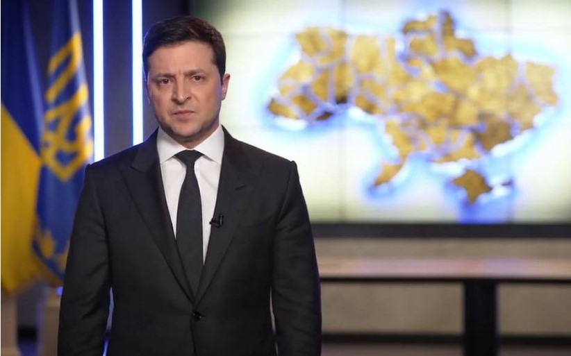 Presidente da Ucrania Volodymyr Zelensky