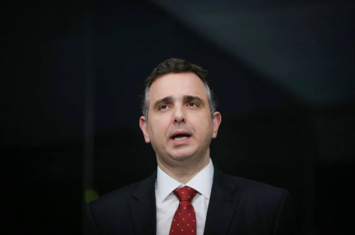 O presidente do Senado, Rodrigo Pacheco (PSD)