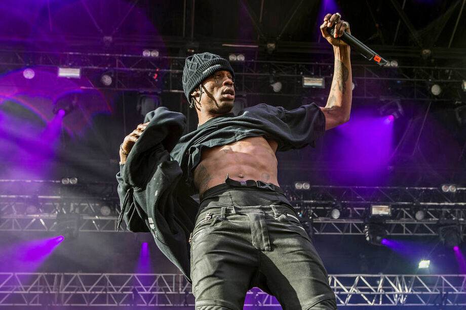 Travis Scott durante o Tinderbox Music Festival, na Dinamarca, em 2017