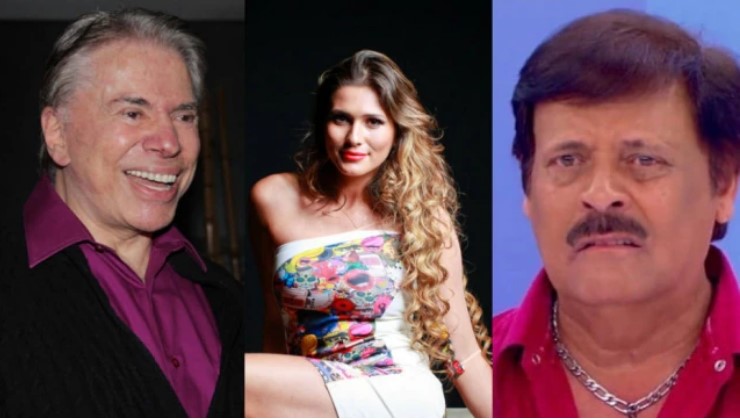 Silvio Santos, Lívia Andrade e Carlinhos Aguiar
