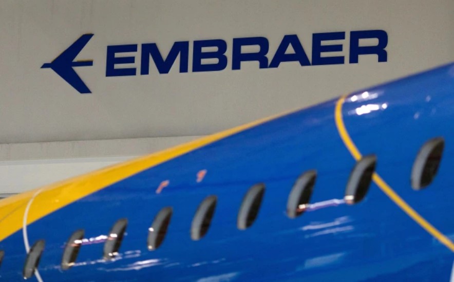 Logomarca da Embraer SA em São José dos Campos