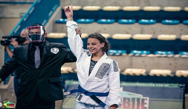 A atleta Thaynara Victoria Soares.