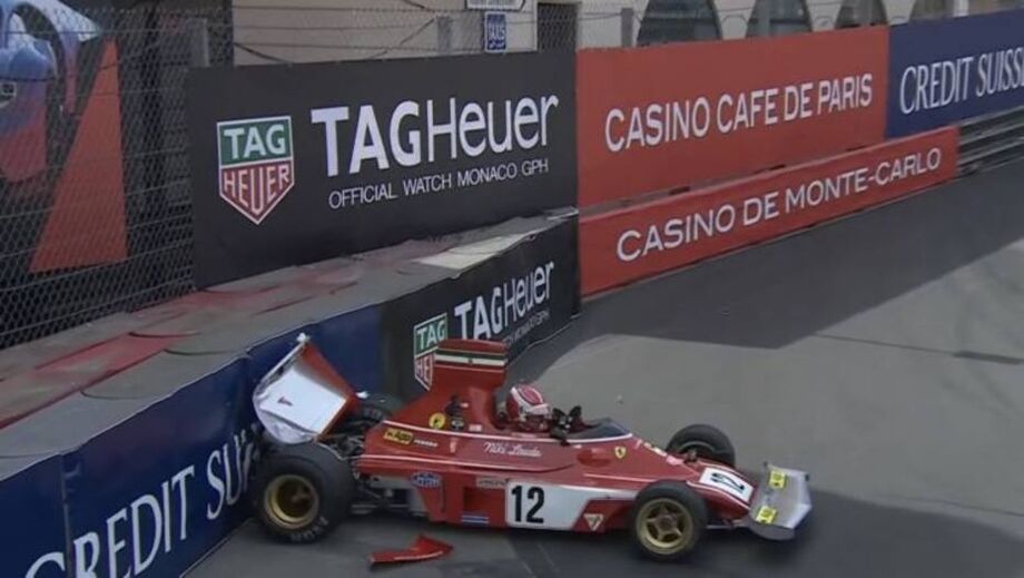Charles Leclerc bateu a Ferrari 312B3-74, de Niki Lauda, em corrida comemorativa em Mônaco