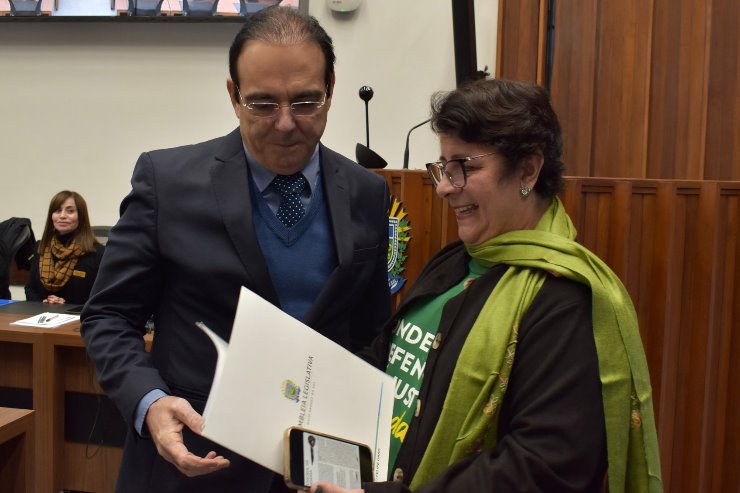 Defensora esteve no Parlamento a convite do deputado Felipe Orro