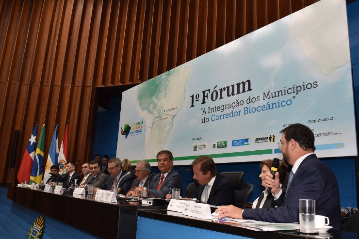 As instituições sul-mato-grossenses prestigiaram a abertura do 1º Fórum A Integração dos Municípios do Corredor Bioceânico