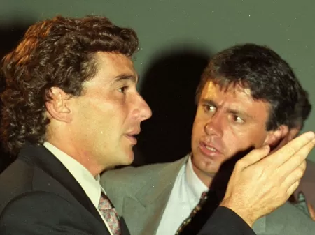 Ayrton Senna e Charles Marzanasco em 1994