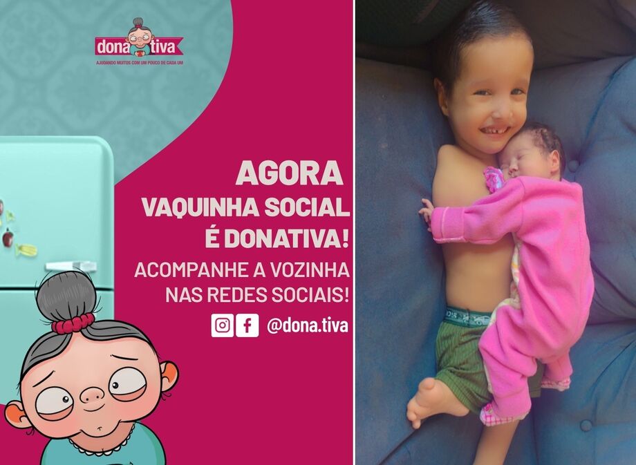 Menino Ryshard é um dos beneficiados pelo projeto que agora se chama Donativa.